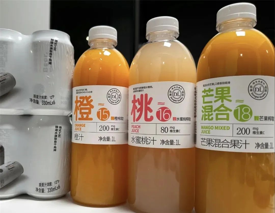 DL果汁、燕麦脆、矿泉水……这些食品饮料霸榜胖东来自有品牌TOP50销售榜单